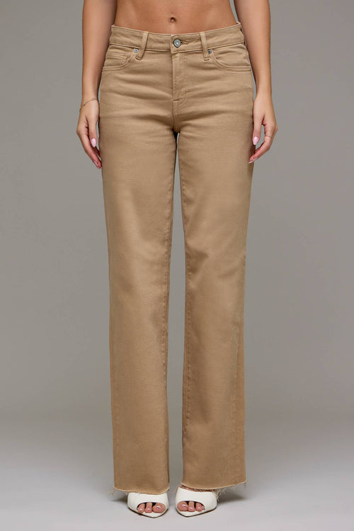 Almond Wash Clean Stretch 32" Inseam Dad Jean