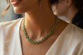 Emerald Clover Tennis Necklace