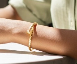 Gold Nail Bangle