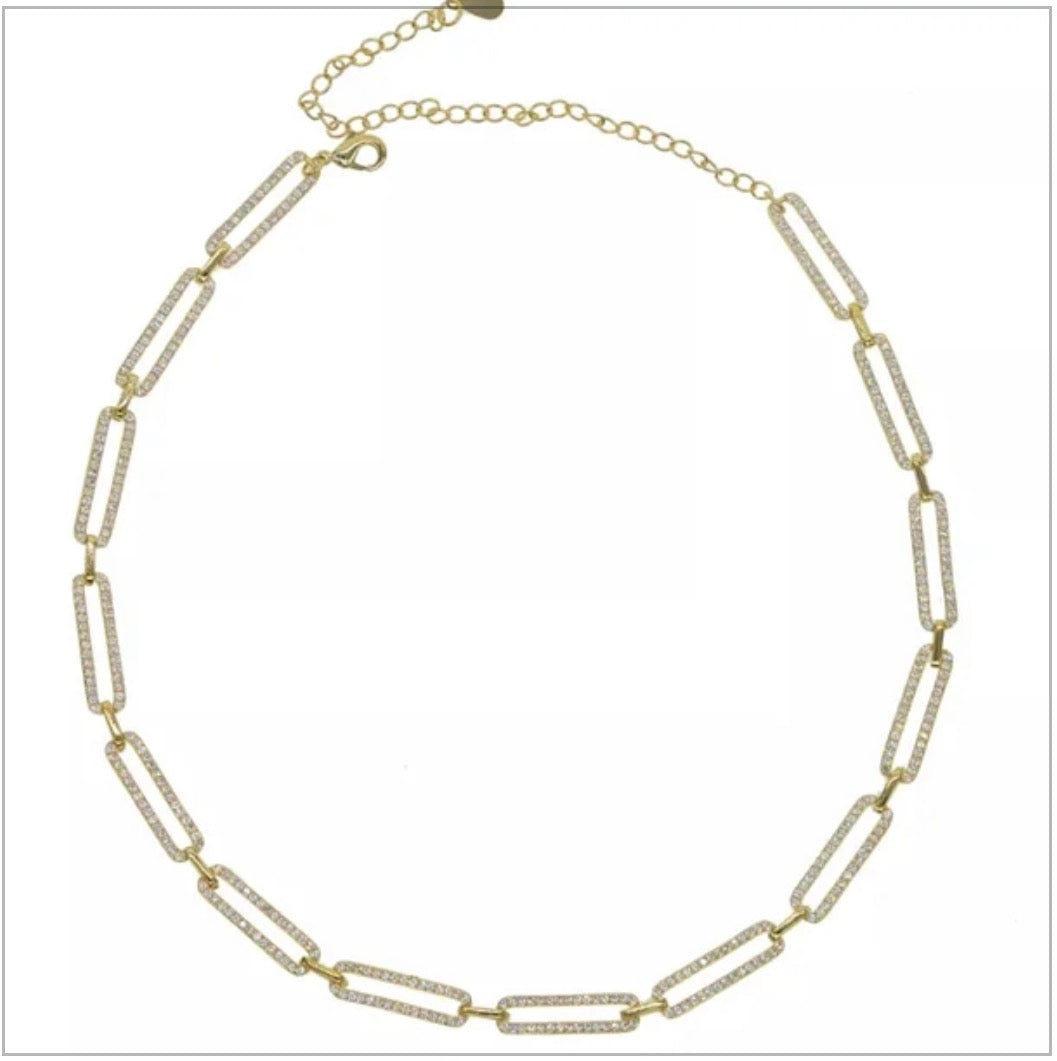 Paperclip Collar Necklace