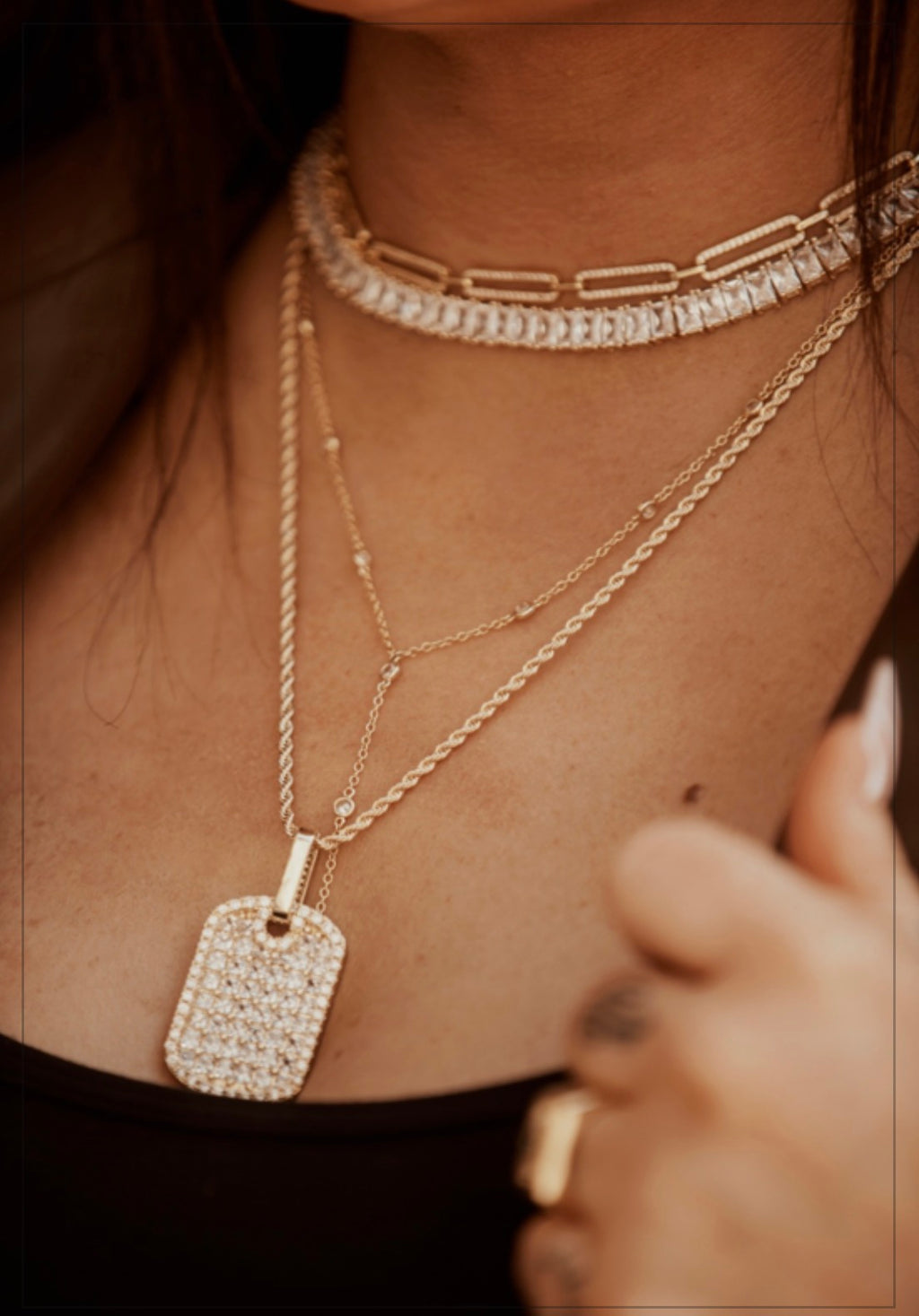 Paperclip Collar Necklace