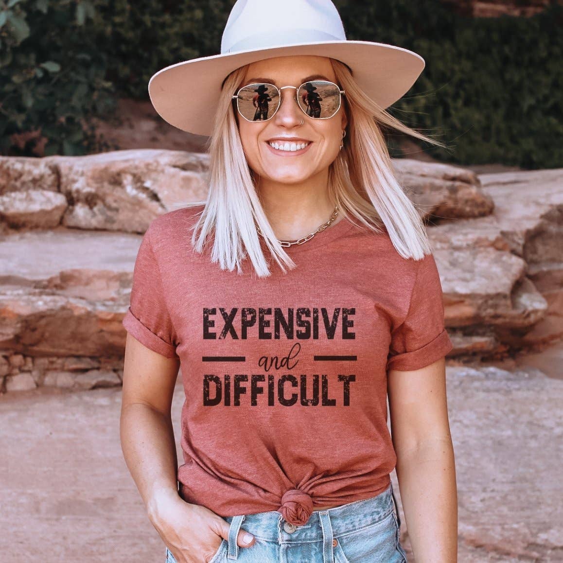 Expensive and Difficult Funny Graphic T-Shirt