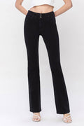 HIGH RISE V PANEL DETAIL BOOTCUT JEANS Vervet