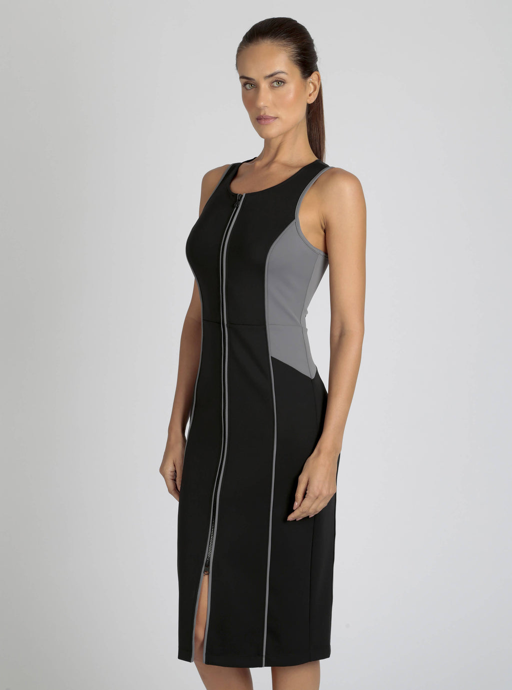 Lace Back Dress - Black Colorblock (JLS)